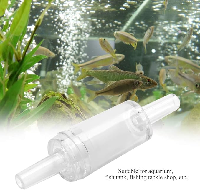 Pssopp 10Pcs Aquarium AirControl Valve One Way Non-Return Check Valve (White)