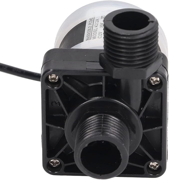Small Submersible Pump DC12V 20W 800L/h Quiet Fountain Water Pump Brushless Motor for Aquarium Fish Tank Garden Hydroponics