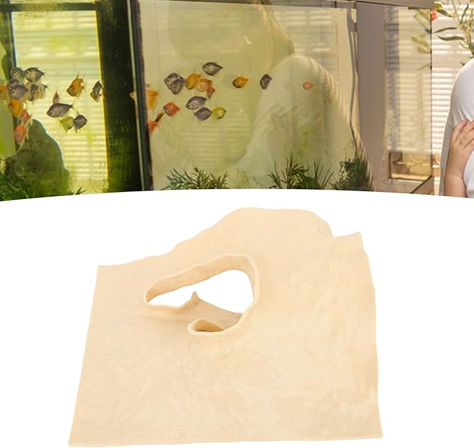 MAVIS LAVEN Aquarium Decorations Cave, 3D Printed Fishtank Hideaway Ornament with Intricate Details for Home, Safe PETG Material 6.89 x 5.51in (Sand Yellow)