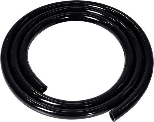 Feelers Black PVC Vinyl Tubing 1/2" ID x 5/8" OD Water Fish Tank Aquarium Air Line Lightweight Hose BPA Free, 16.4 Feet