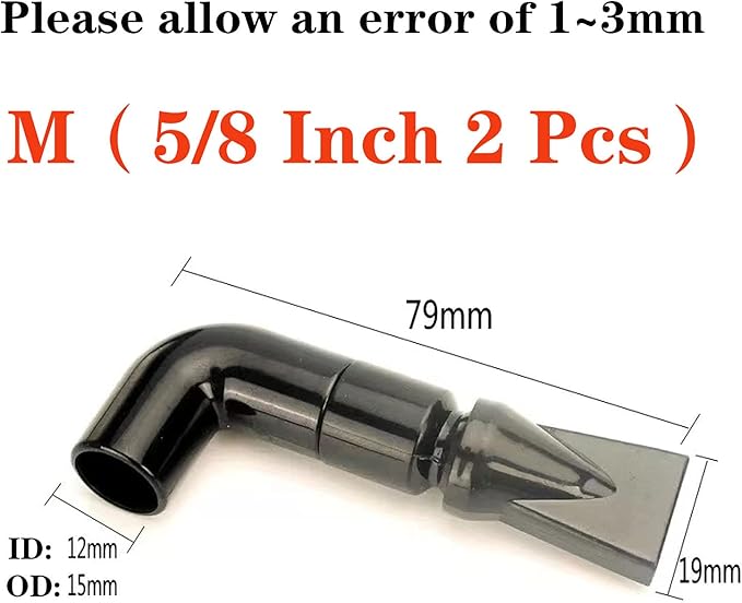 Still Awake 2 Pcs Aquarium Pump Duckbill Nozzle,Water Outlet Return Pipe Fitting,Fish Tank Duckbill Sprinkler Aquarium Pump Flare Duckbill Nozzle,Water Outlet Pipe 15mm/5/8 Inch (M)