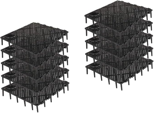 BESPORTBLE 20 Pcs Bottom Plate Fish Tank Bottom Aquarium Egg Crate Fish Tank with Divider Clapboard Pump and Live Fish Grid
