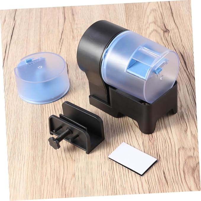Happyyami Automatic Fish Feeder Auto Fish Feeder Smart 12/24h Timer Easy Setup Moisture- Aquarium Tank Food Dispenser