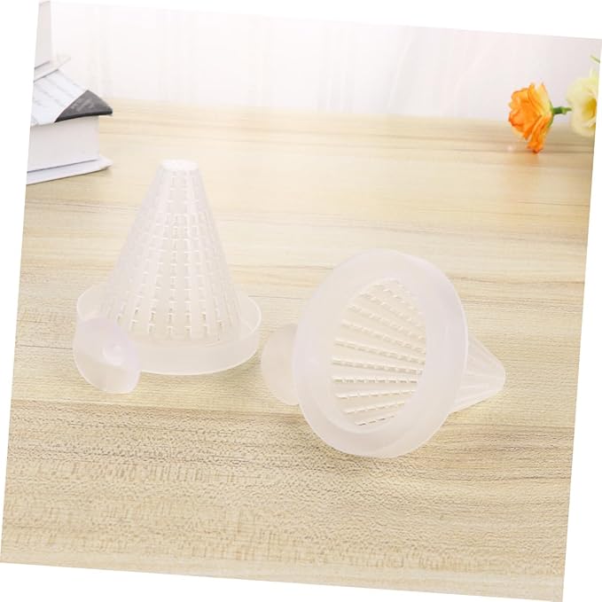 FOMIYES 3pcs Automatic Fish Feeder Red Worm Cup Cone Feeder Suction Aquarium Tank Feeding Cup for Small Fish Aquatic Pets