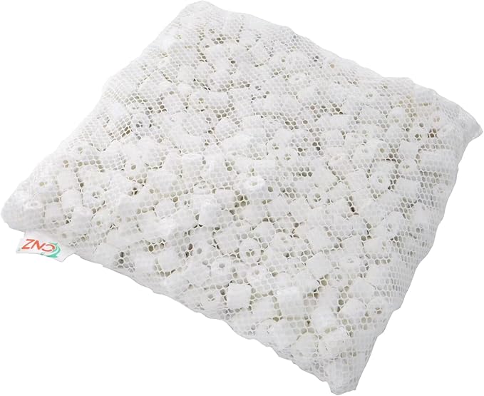 CNZ Premier Bulk Bio Ceramic Rings Filter Media for Aquarium Koi Fish Pond Reef Filter (5-lbs)