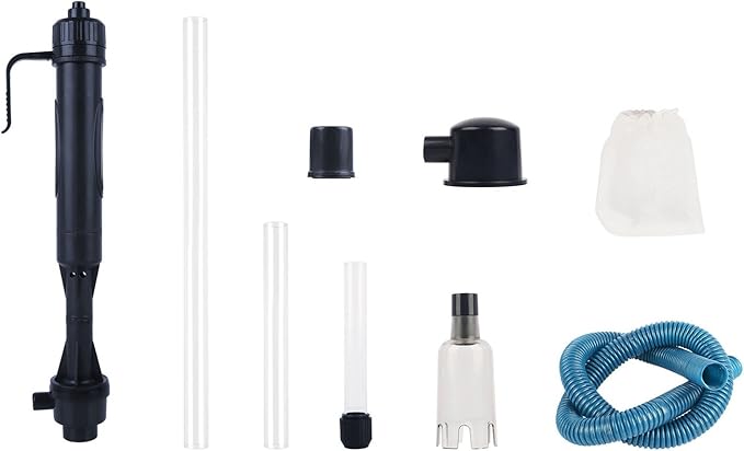 GPCT Battery Operated Aquarium Vacuum Gravel Cleaner. Sand Washer, Cleans/Filters Water, Dirt, Fish Waste, Debris, & Drains The Aquarium. Great for Small/Medium/Large Aquariums