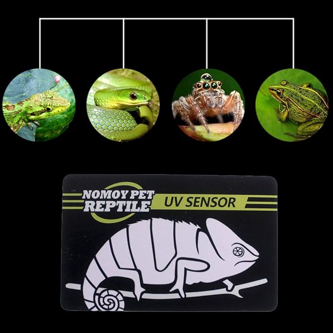 Reptile UVB Light Lamp Bulb Test Card UV Tests Paper Tester Meter Pet Supplies