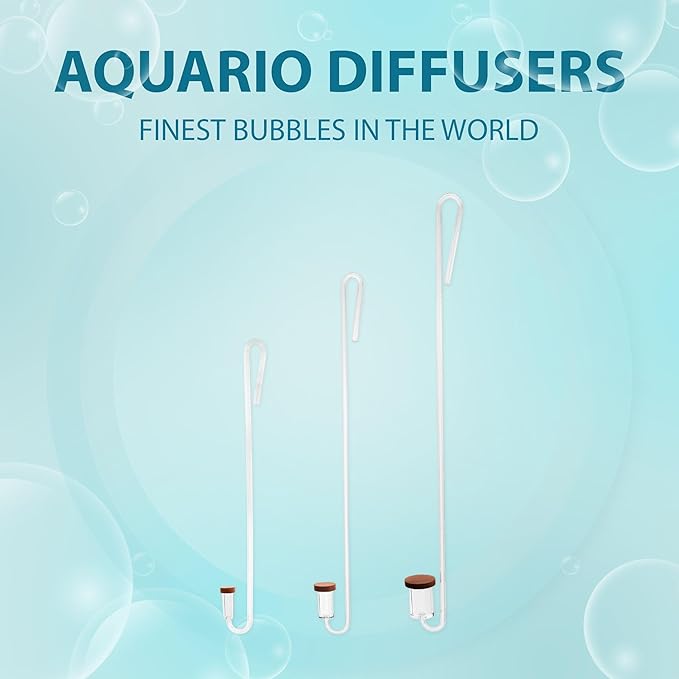 Aquario Neo CO2 Aquarium Diffuser - CO2 Diffuser Aquarium Kit, CO2 Diffuser for Aquarium Plants, CO2 System for Aquarium - Curved Original Diffuser, Large