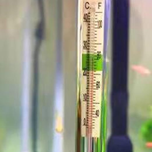 Aquarium Accurate Thermometer Easy-to-Read Fish Tank Thermometers Sucking Cup Monitors Terrarium Temperature Meter Aquarium Thermometer