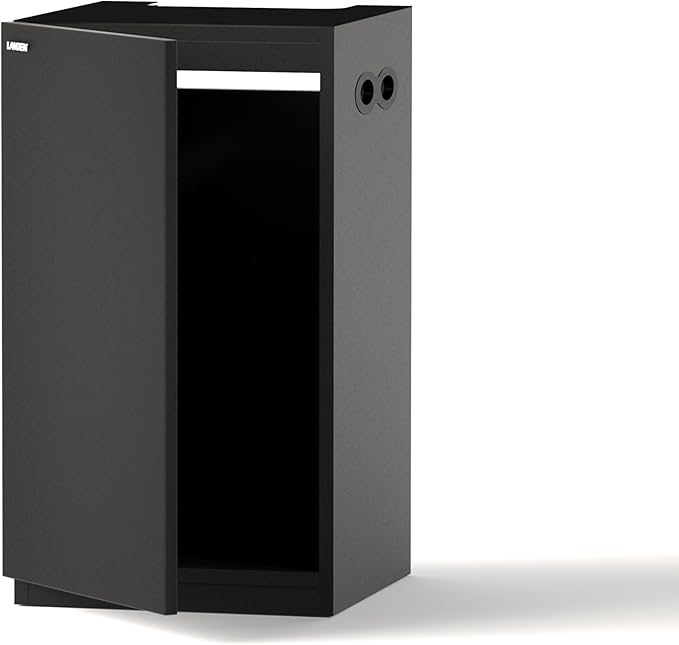 LANDEN Aquarium Wooden Stand and Cabinet for up to 20 Gal Tank, Fish Reptile Sea Salt Water Tank Stand, Nano Foam Leveling Mat Included, W17.7xD17.7xH31.49 in,Wooden Matte Black Painted(Stand Only)