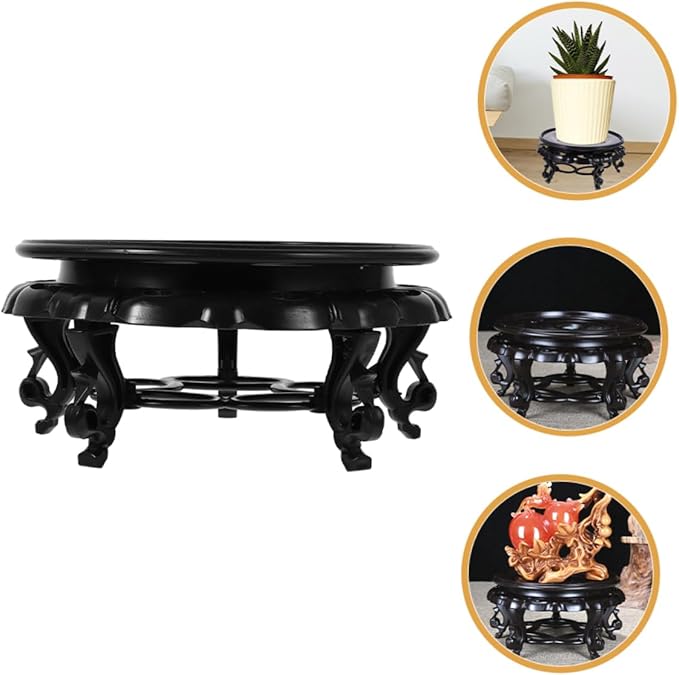 SUPVOX Resin Tray Pedestal Stand for Vase Aquarium Flower Pot Statue Decorative for Home Decoration and Display Ornaments