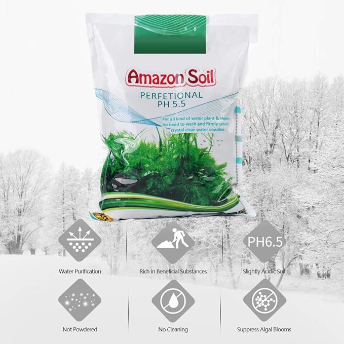Aquatic Plant Soil, 1000g Aquasoil, Aqua Soil, Aquarium Plant Substrate Fish Bottom Plant Sand Mud for Root Growth of Most Types of Grass