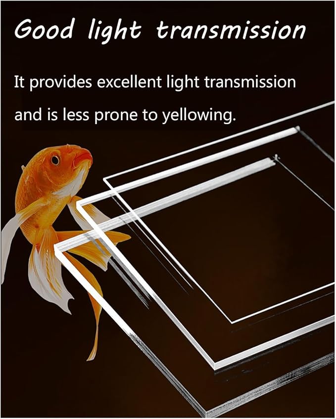 Acrylic Aquarium Lid, Tank Aquarium LidEscape Proof Aquarium Lid, Fish Tank Hood Cover with Vent Port, Custom Betta Fish Tank Lid(34x14in)