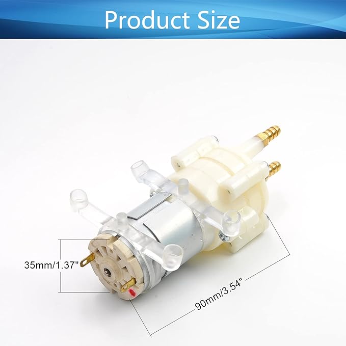 Heyiarbeit 5-12V Electric Diaphragm Pump Water Pumps Self Priming 1.5-2L/Min DC Diaphragm Pump 5mm for Tea Machine Aquarium Water Cooling Fish Tank 1PCS