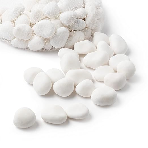 River Rocks Decorative Ornamental Vase Filler 1"-1.5" White Aquarium Gravel 5 lbs - Landscaping Pebbles for Indoor Plants, Fish Tank Gravel, Terrarium& Home Decor, DIY & Crafting – Royal Imports