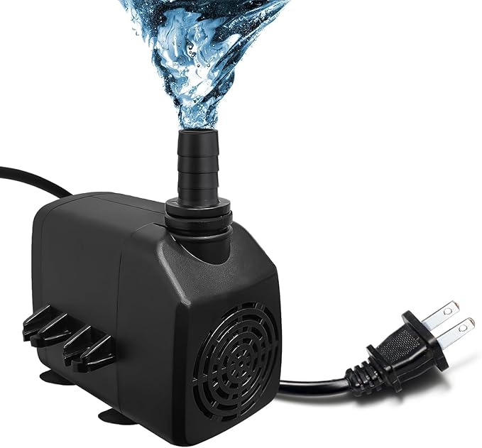 Aquarium Water Pumps (Black, 400GPH,25W)