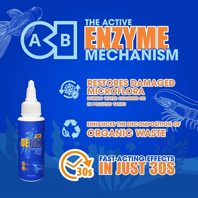 KOIKA Aquarium Water Conditioner for Fish Tank – Tap Water Dechlorinator & Clarifier, Anti-Shock for Fish & Ornamental Shrimp (30ml / 1.01 fl oz)