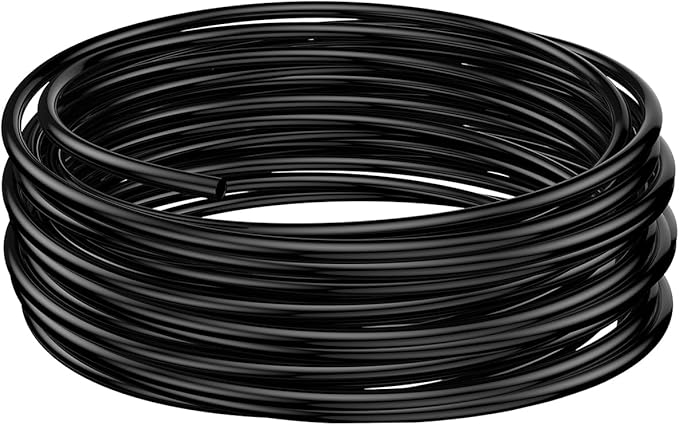 Pawfly 82 Feet Aquarium Air Tubing Standard 3/16" Airline Tubing for Fish Tank Air Pump Accessories PVC Hose for Aquarium Garden Terrarium Pond, Black