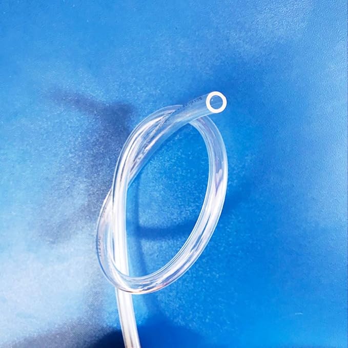 Aquarium Proof CO2 Tubing(Transparent) Improving Kit (30 Ft CO2 Tubing/w Metal Fitting & Suction Cups)