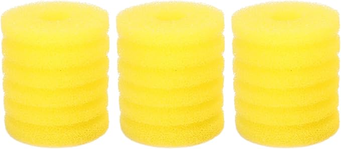 Fydun 3Pcs Fish Filter Foam Sponge, Aquarium Cylindrical Sponge,Fish Accessories Rolls for