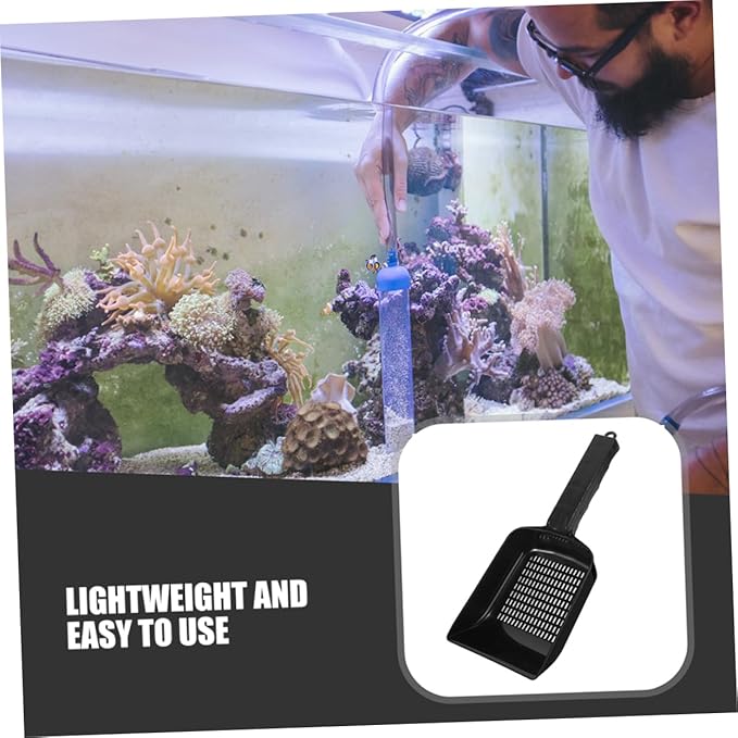 Hemobllo 2pcs Aquarium Sand Cleaning Shovel for Fish Tank Garden Swimming Pool Lizard Waste Scoop for Gravel Sand Cleaning