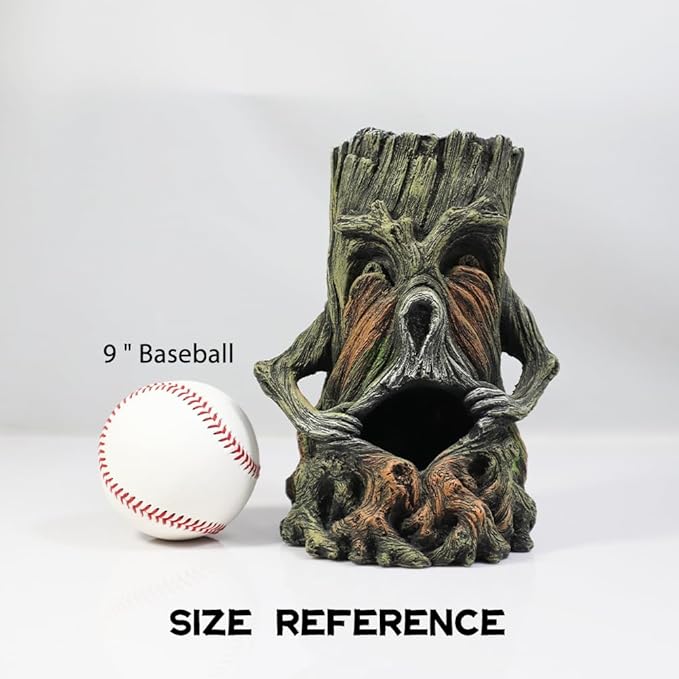 Fish Tank Decorations-Hollow Tree Trunk Aquarium Decorations Disney Aquarium Decorations for Betta Hideout Caves Large Aquarium Décor Thematic Ornaments