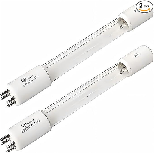 Replacement UV Bulb 5W, Compatible with COODIA 5W UV Filter Pump and Sunsun CUV-305, CUV-505, JUP-02 Filter, Replacement for UVC Aquarium Light, 2 Pack