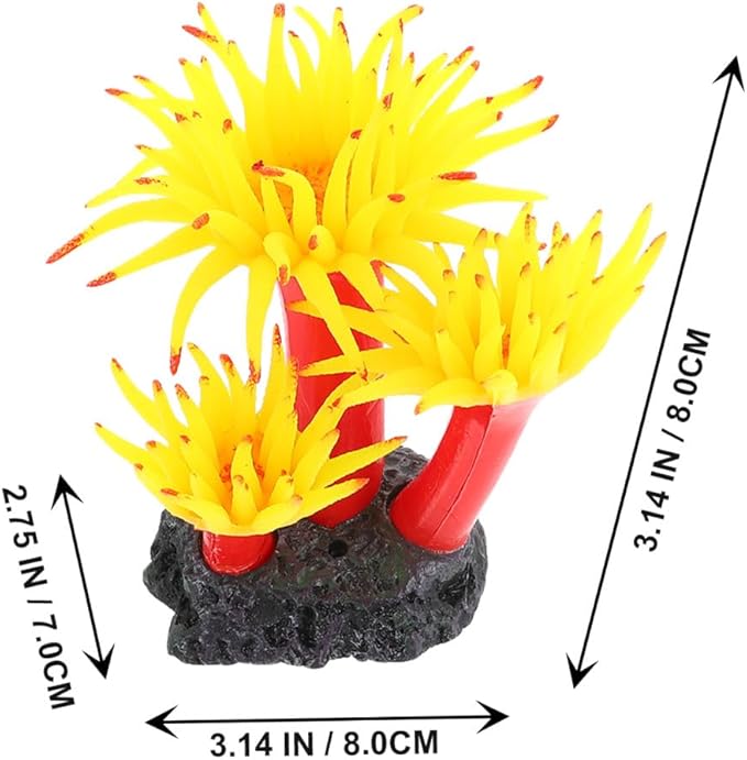 Artificial Coral Plant Aquarium Decor Realistic Plastic Decoration for Fish Tanks Gardens Landscapes Easy to Clean for Aquatic Environments
