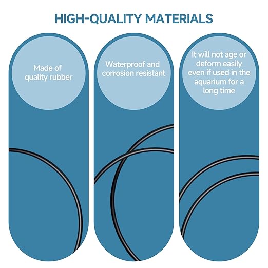 Rubber O-Ring Gasket Replacement Compatible with SunSun HW303A, HW303B Filter Cartridges Seal Gasket Accessories