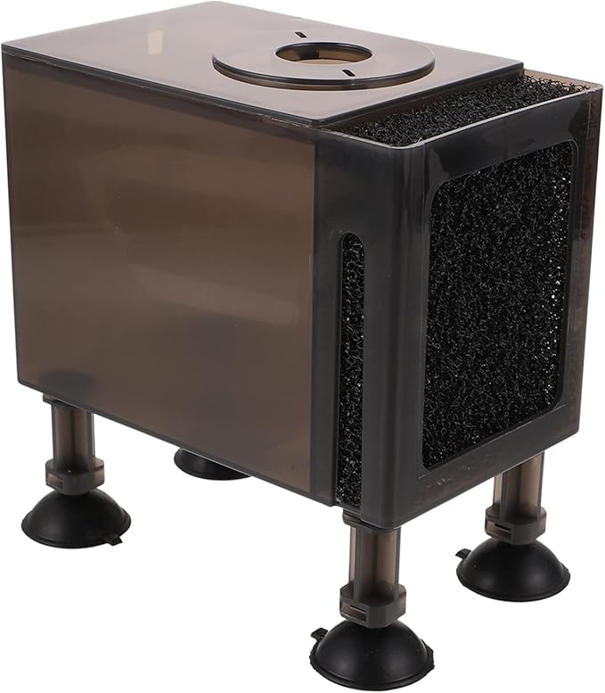 Ipetboom Protective Pump Container with Filter Box Wear-Resistant Household Pump Box Compact 5.90X5.51X3.54 Inch for Aquarium Pond Fountain Pumps
