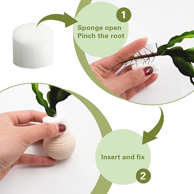 4 PCS Aquatic Plants Fixed Ring Set, Anti-Floating Ceramic for Fixing Water Plants Fish Tank Landscaping Ornaments Aquarium Decoration (White)