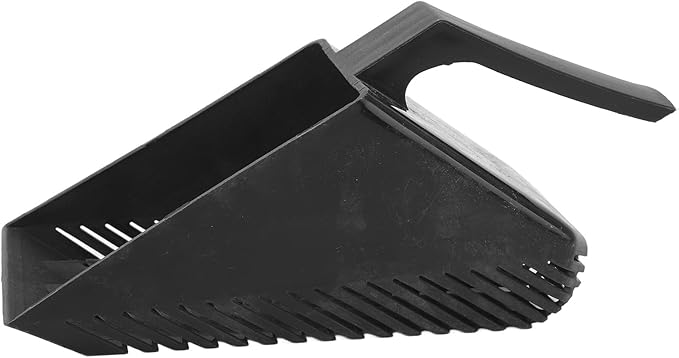 Aquarium Gravel Sand Shovel Strong Construction Clean Pan Scoop Plastic Strainer Easy Cleaning Black Aquarium Fish Tank Garden Sand Scraper