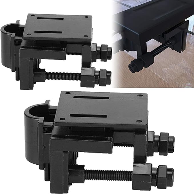Zerodis Aquarium Tube Clips, 2Pcs Fish Water Pipe Holders Clamps Multifunction Plastic Adjustable Fish Mounting Clip for Tube Dia Within 18mm