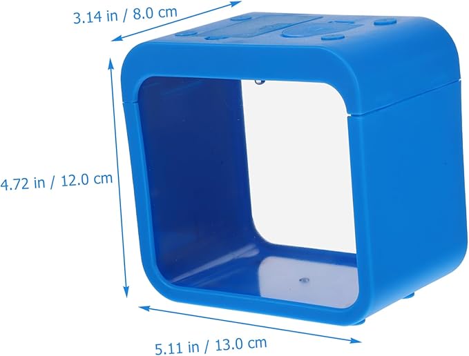 DOITOOL Mini Betta Fish Tank with Fish Light Lamp Aquarium Decor Breeding Isolation Box