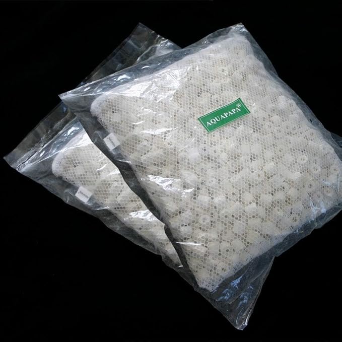 Aquarium Filter Media, Bulk Bio Ceramic Rings for Fish Tank, Canister Filter, Pond, Coral Reef (10-lb)