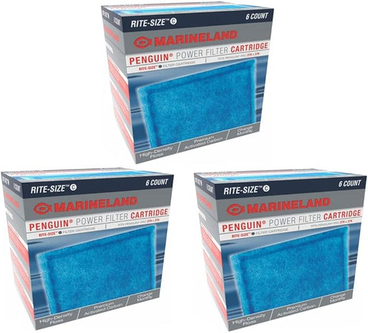 MarineLand Rite Size Aquarium Filter Cartridge Bundles (Rite Size C 18pk)