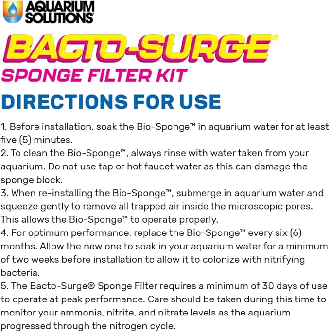 Hikari Aquarium Solutions Bacto Surge Foam Filter Small