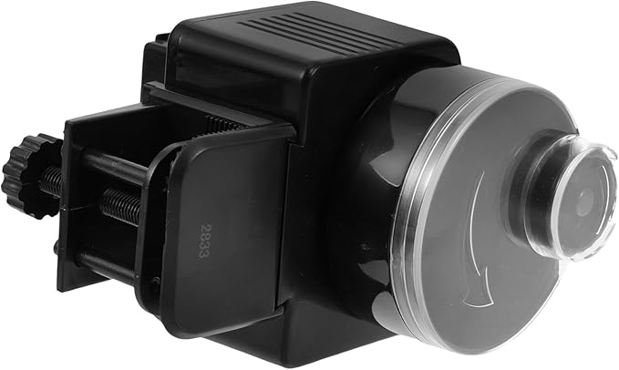 COLLBATH Aquarium Timing Feeder Automatic Fish Food Dispenser Rotation Feeding Tool for Fish Tanks Safe Lightweight Design