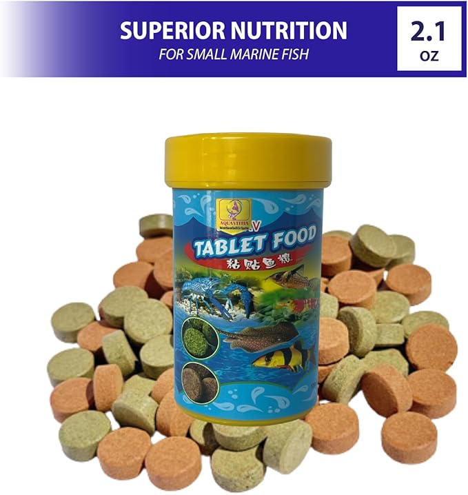Fish Food for Bottom Feeders (2.1 Oz), Balanced Diet, Sinking Tablets for Bottom Breeders, Sinking Wafers
