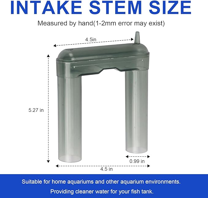 Aquarium Filter Intake Extension Tube, U Tube Compatibility with Aquaclear Power Filter 70 110, for Aquaclear Intake Tube Keeps Water Crystal Clear,Replacement Tube Aquarium Filter Accessories