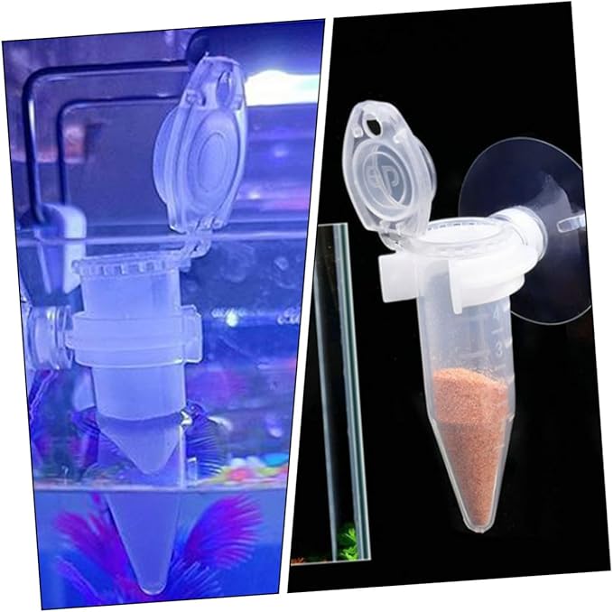 KESYOO Automatic Shrimp Feeder Suction Cup 6pcs Mini Aquarium Fish Food Dispenser Plastic Feeding Cone Cups for Brine Shrimp and Small Fish for Tank Feeding