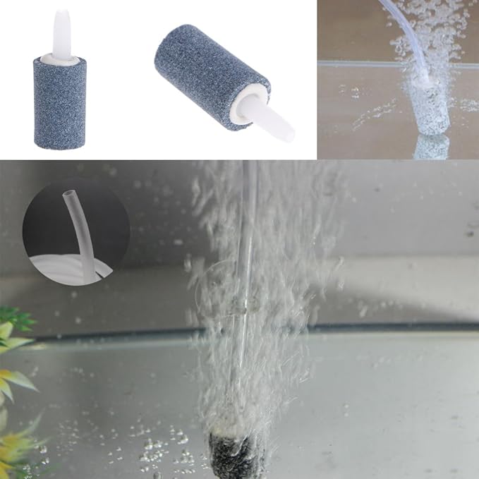 1.57 Inch Air Stone Bubble Cylinder Reusable Oxygen Diffuser for Aquarium Fish for Tank Pond Hydroponics Pump Airstones
