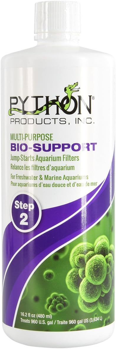 Python Multi-Purpose Bio-Support Jump Start Aquarium Filter, 16.2 oz