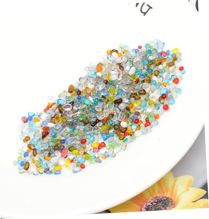 VANZACK Aquarium Stone Decor 500g Pack Fish Tank Bottom Stone Ornaments for Freshwater Saltwater Fish Tanks