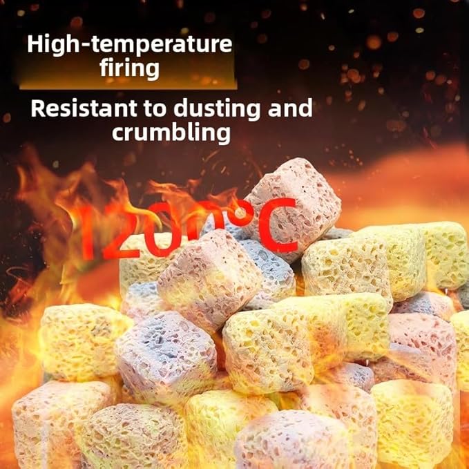 bio Balls for Aquarium Filter Media Crushed Coral for Freshwater Aquarium Ceramic Rings for Fish Tank Filter Media Biological Accessories Biological Square Block(1pack,500g)