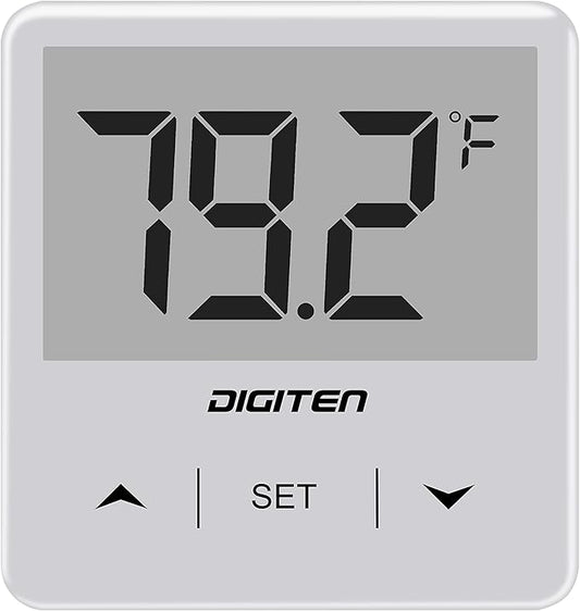 Digital Aquarium Thermometer, Fish Tank Thermometer with Large LCD Display, Stick-on Tank Temp Sensor Ensures Accurate Reading, No Wires C/F Switch