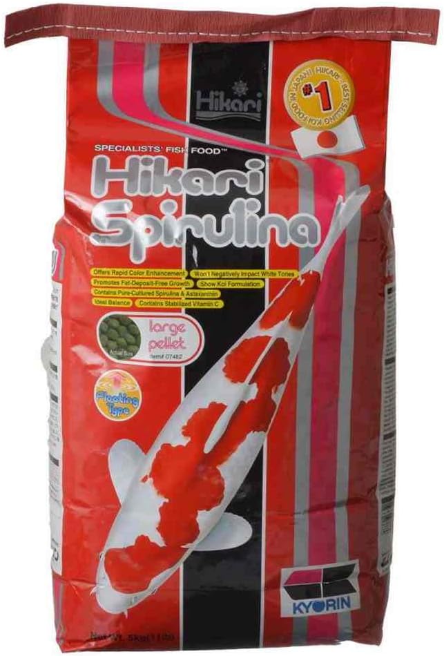 Hikari 11-Pound Spirulina Floating Pellets for Pets, Large