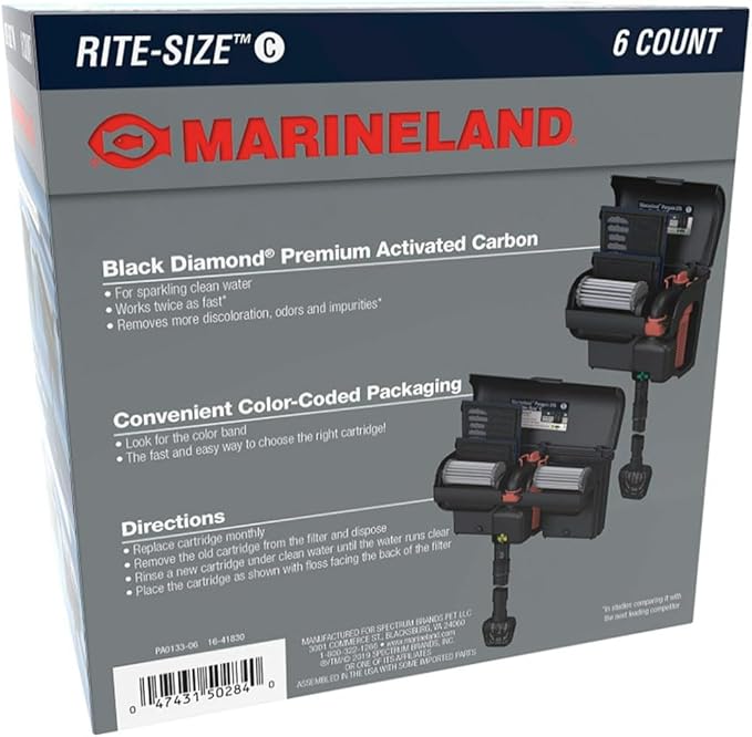 MarineLand Rite Size Aquarium Filter Cartridge Bundles (Rite Size C 18pk)
