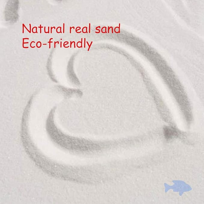 Oncpcare 1.1lb Natural Decorative Real Aquarium Sand, Aquarium Landscaping Decorative Gravel Rock, Decoration Ornament for Aquarium Fish Turtle Tank