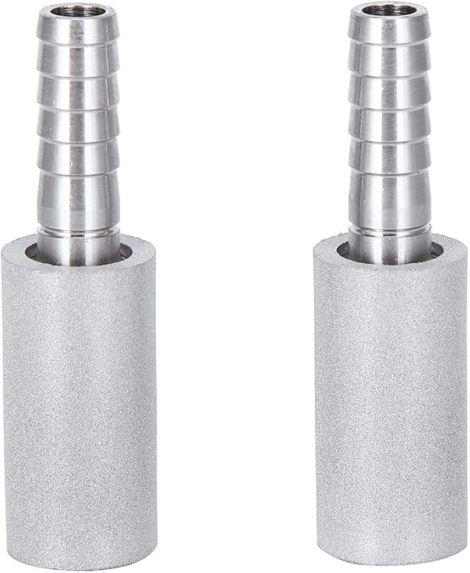 Zerodis 2Pcs 1/4 Inch Air Stone, Air Pump Accessories for Aquarium Cylinder Bubble Diffuser Airstones for Aquarium Fish Pump Aeration Diffusion Stone